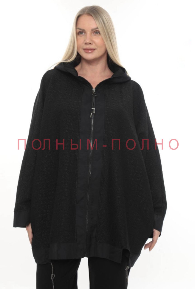 13-8639 Бомбер широкий свободный DIVAS трикотаж жакард стрейч