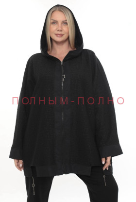 13-8639 Бомбер широкий свободный DIVAS трикотаж жакард стрейч
