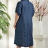 17-0255 Платье на пуговицах DARKWIN джинса - тенсель летняя