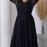 17-3804 Платье с поясом DARKWIN мягкий гипюр 