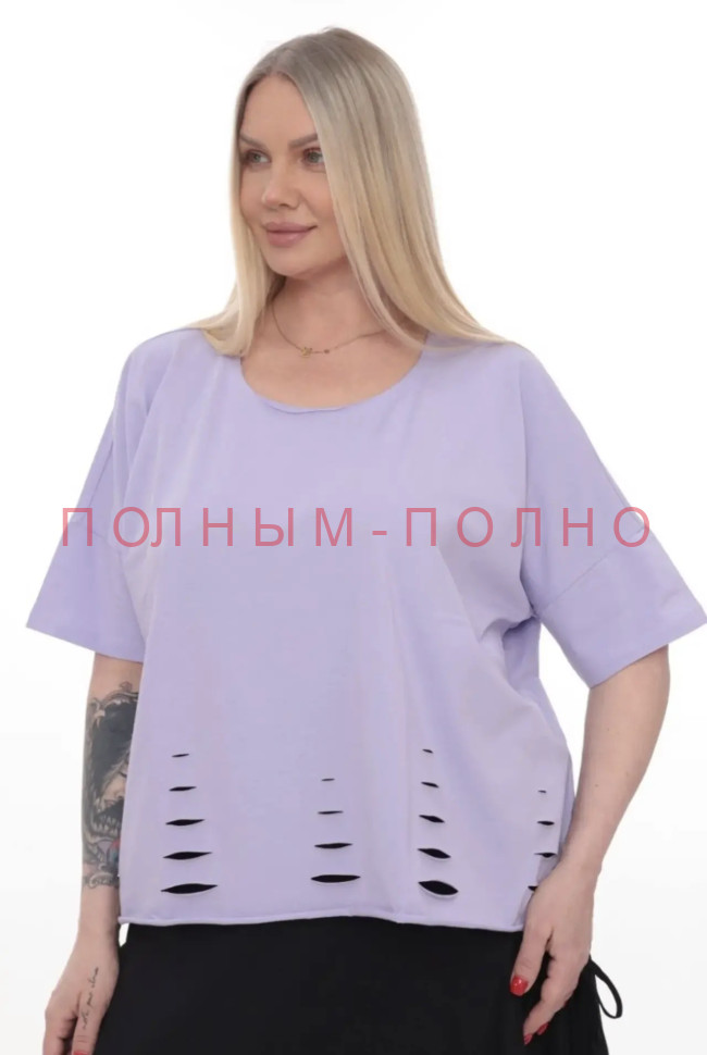 13-8823 Футболка укороченная DIVAS хлопок трикотаж