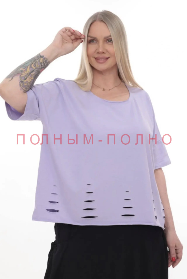 13-8823 Футболка укороченная DIVAS хлопок трикотаж