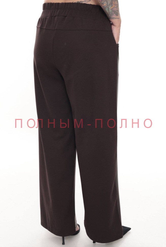 13-8732 Брюки прямые широкие DIVAS экокожа 