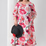 19-0056 Платье со шляпкой в комплекте DARKWIN лен-хлопок