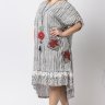 22-8091 Платье легкое с оборками снизу DARKWIN штапель