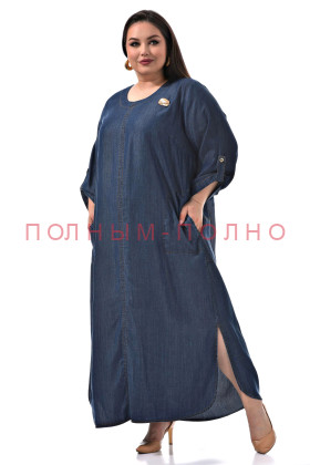 13-9902 Платье DARKWIN тенсель джинса