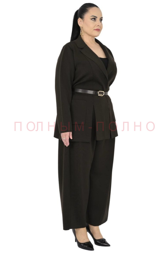 13-8533 Костюм с поясом DARKWIN шерсть ягненка вязка