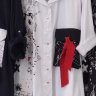 21-9958 Рубашка-туника с бантиком на кармане DIVAS хлопок
