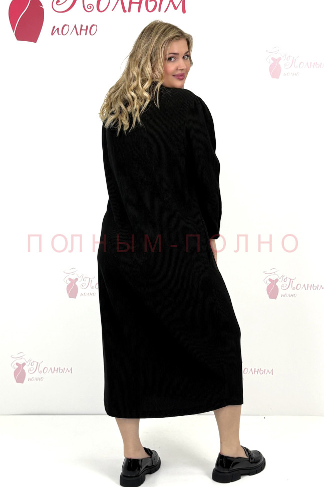 13-8615 Платье на пуговицах DARKWIN вискоза рубчик