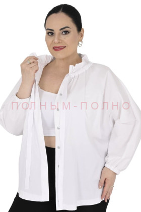 13-8521A Рубашка с завязкой DARKWIN хлопок стрейч