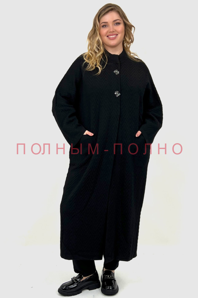 13-8709 Пальто-кардиган плотная ажурная вязка DARKWIN полушерсть
