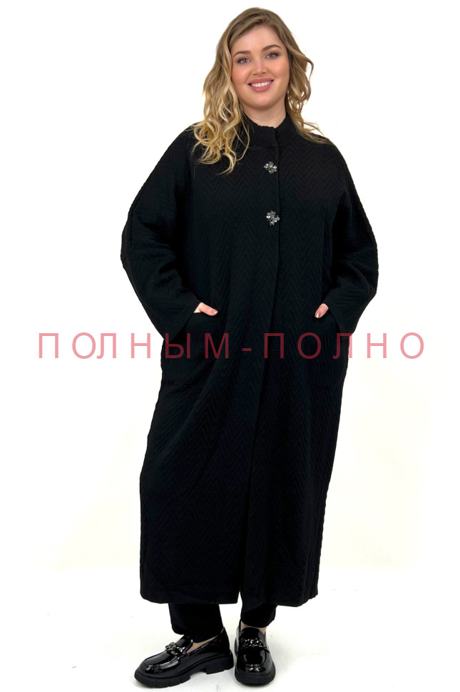 13-8709 Пальто-кардиган плотная ажурная вязка DARKWIN полушерсть