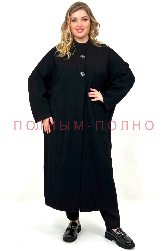 13-8709 Пальто-кардиган плотная ажурная вязка DARKWIN полушерсть