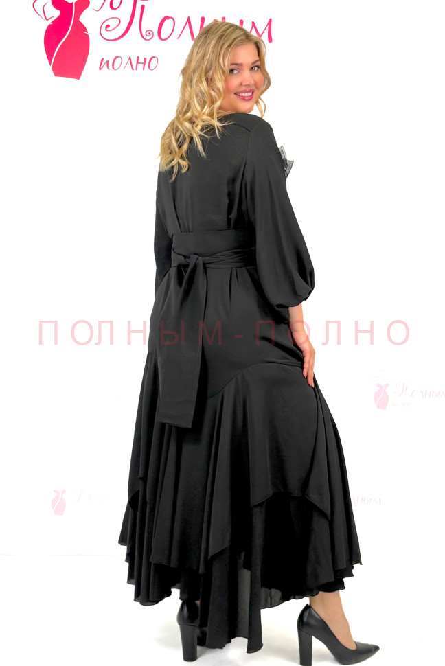 13-8609 Платье нарядное с поясом DARKWIN