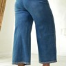 17-0089  Брючки-джинсы легкие тонкие с украшением -стразы  хлопок-стрейч 