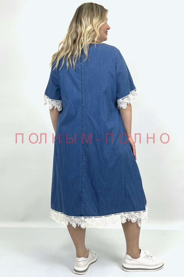 13-9034 Платье джинса POMPADUR