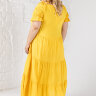 19-9335B  Платье очень легкое с вышивкой ромашки штапель с шелком DARKWIN