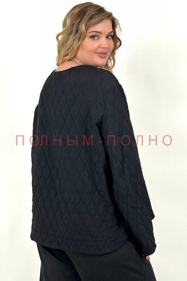 13-8703 Курточка стежка черная DARKWIN 