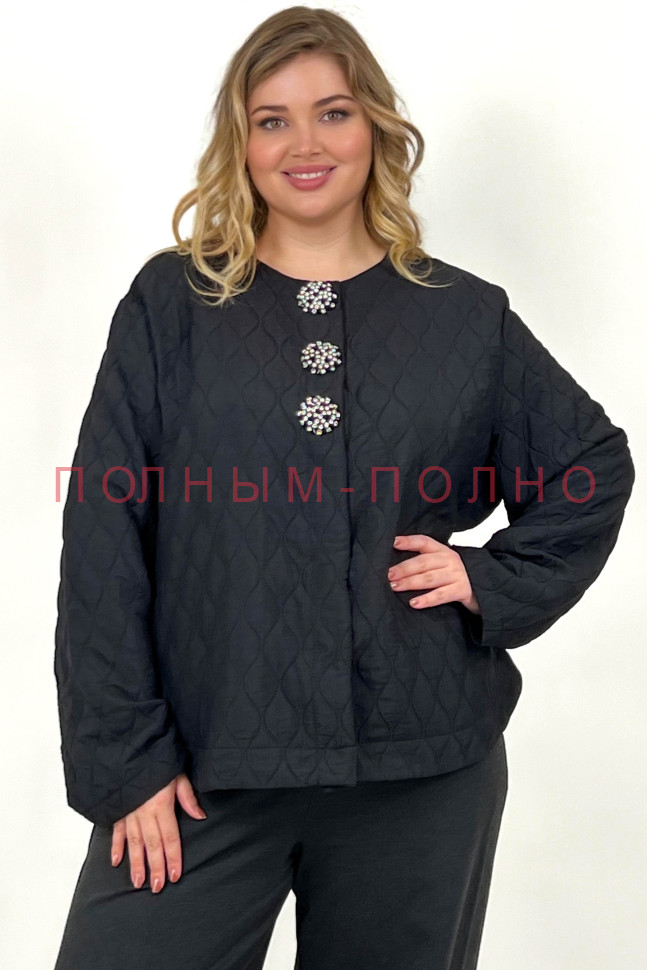 13-8703 Курточка стежка черная DARKWIN 