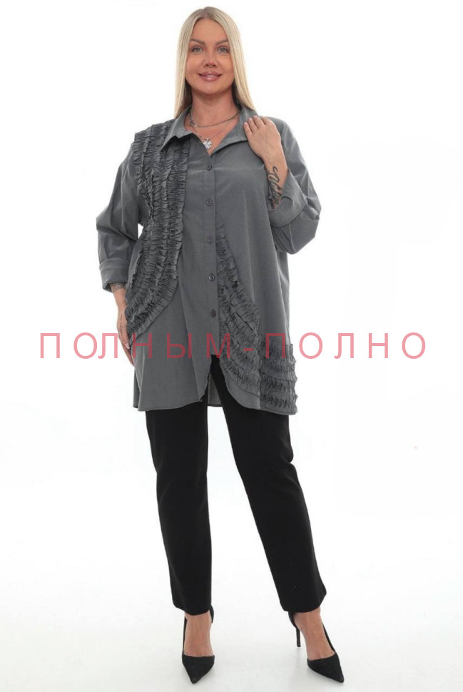 13-9649A  Рубашка-туника DIVAS хлопок стрейч