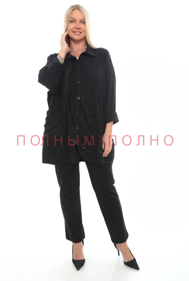 13-9649 Рубашка-туника DIVAS хлопок стрейч