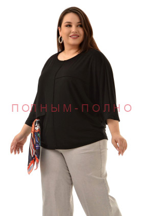 16-1799 Туника вискоза с украшением платочек DARKWIN