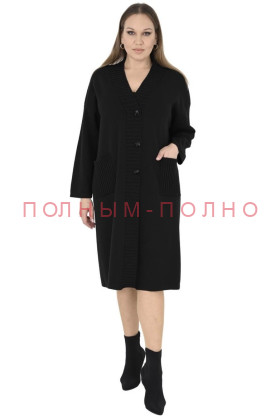 13-8776 Кардиган на пуговицах DARKWIN полушерсть шлифованая