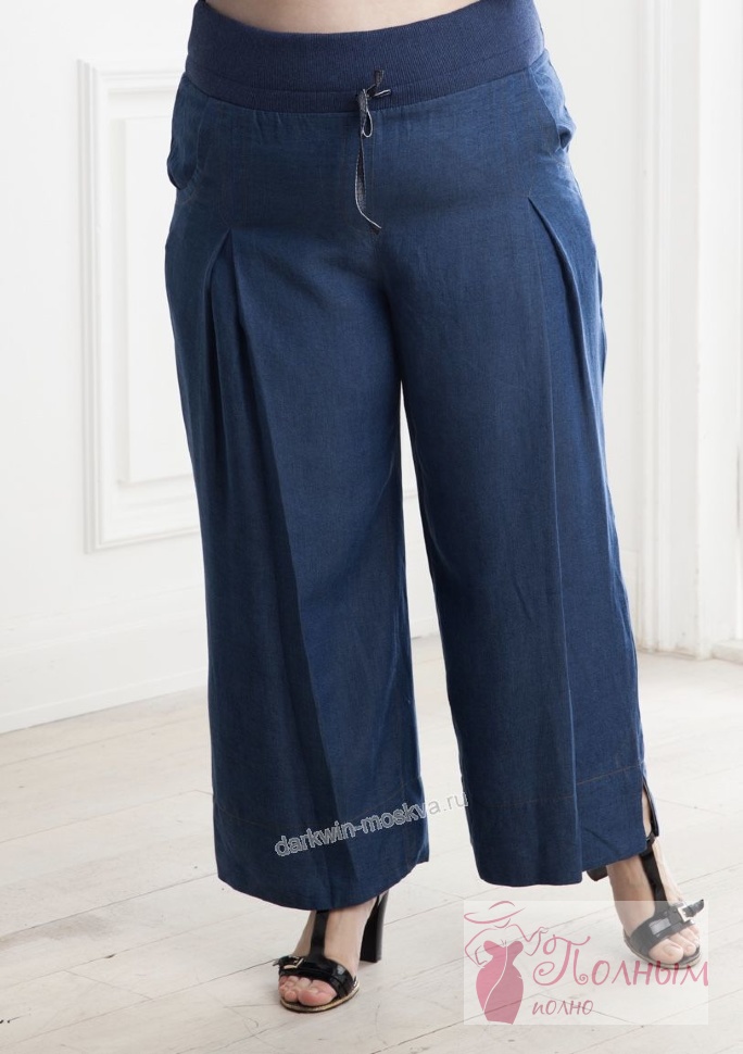 68-9707  Брюки-юбка джинса легкая