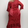 23-9362 Платье с шарфиком  нарядное шифон с кружевом LISSMORE 
