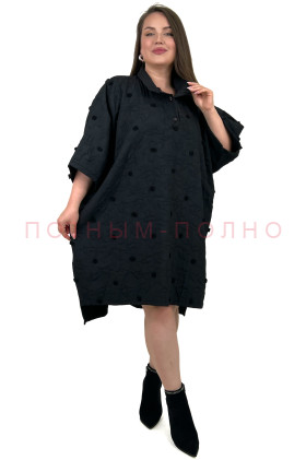 13-8487A Платье-туника DARKWIN широкая свободная модель