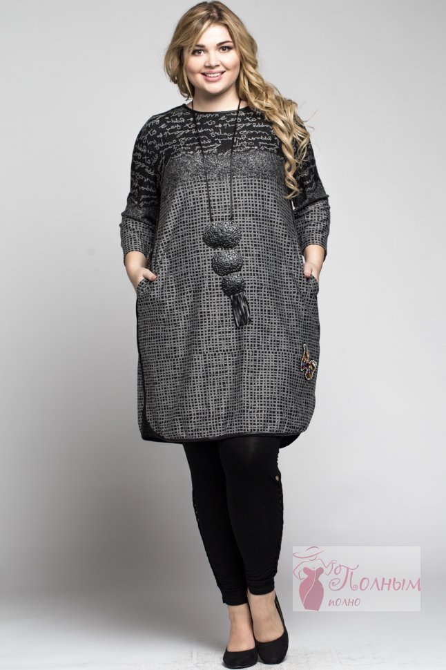 Трикотажные платья-туники – удобный женский предмет гардероба