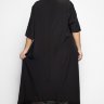 24-8240 Платье CADRELLI нарядное  с воротничком и шарфиком  вышивка-ирисы