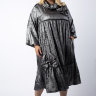 21-9190 Платье расклешенное нарядное DARKWIN тонкая ткань с блеском