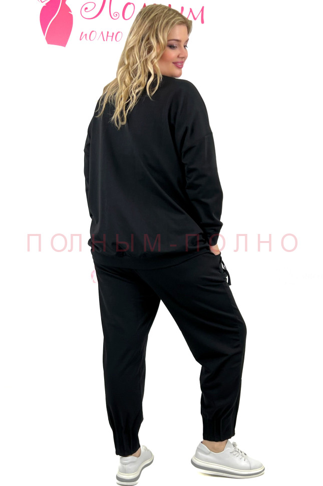 13-8562 Костюм с апликацией кошка DIVAS трикотаж хлопок вискоза