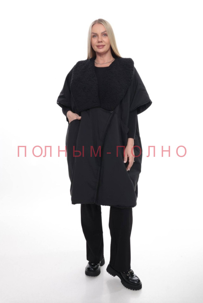 13-8644A Пальто широкое свободное DIVAS межсезон