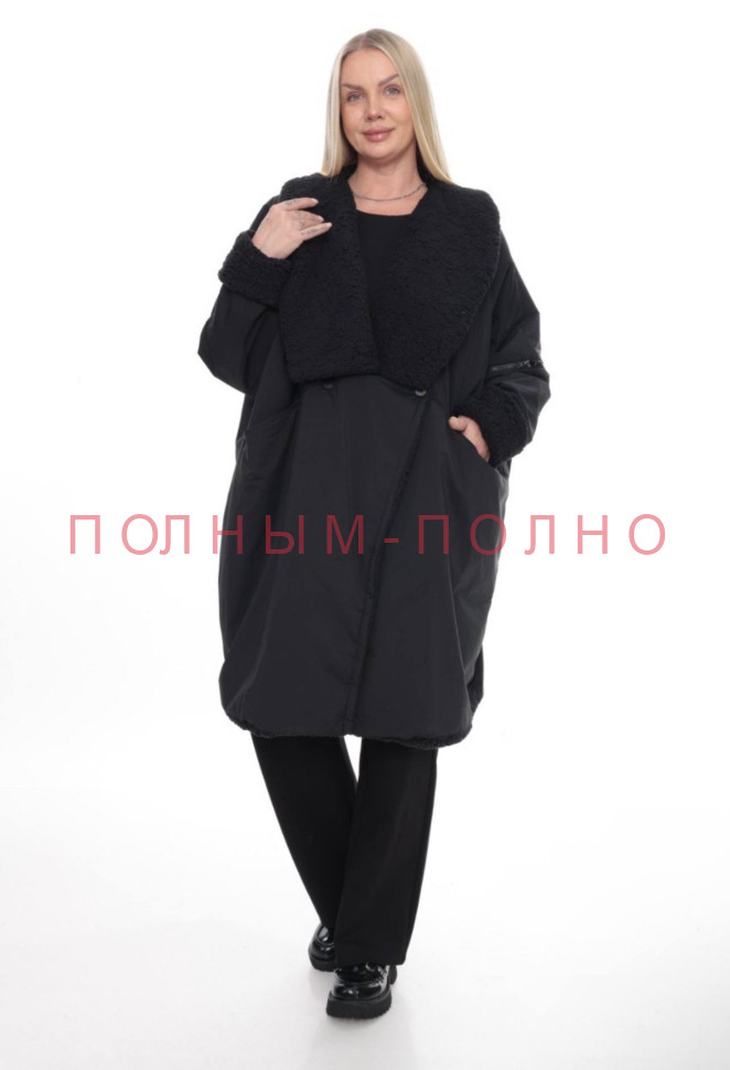 13-8644A Пальто широкое свободное DIVAS межсезон