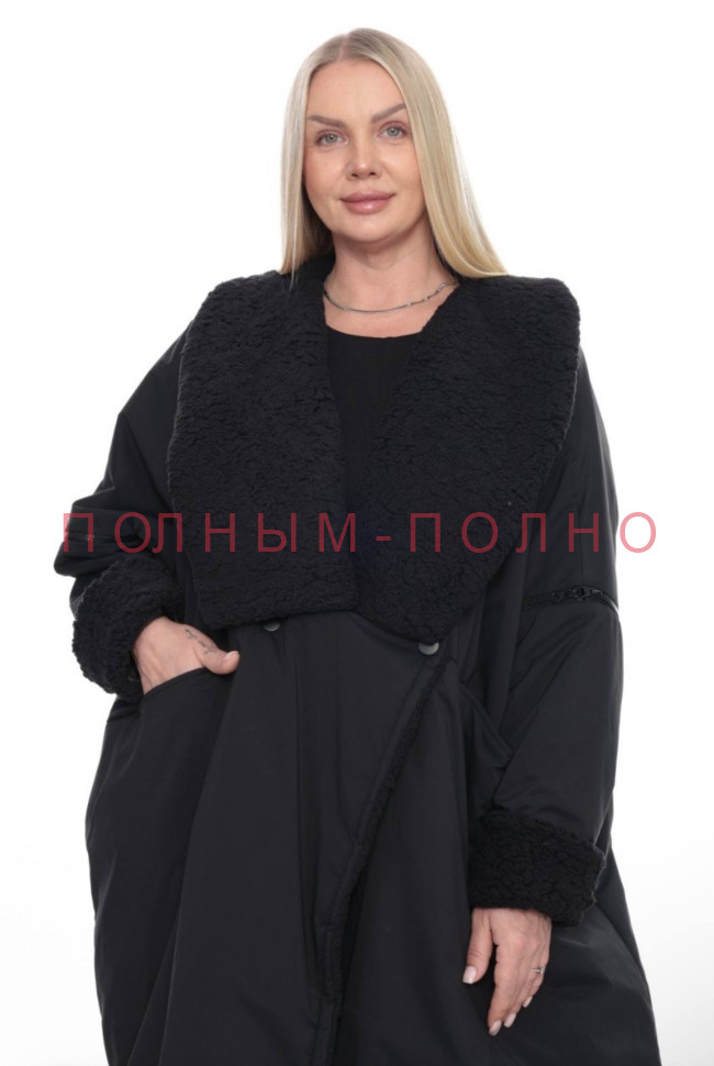 13-8644A Пальто широкое свободное DIVAS межсезон