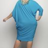 23-9274  Платье голубое нарядное VERDA вискоза-холодок 