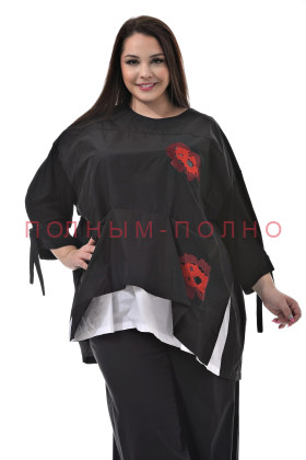 13-9932 Рубашка-туника хлопок стрейч DARKWIN
