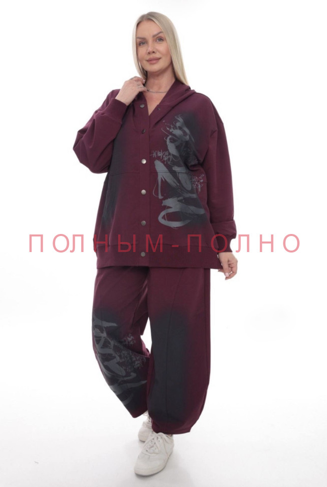 13-8640A Костюм черный DIVAS осень плотный хлопок 